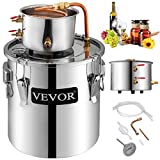 KITGARN Moonshine - Destilador de agua de acero inoxidable tubo de cobre para el hogar termómetro...